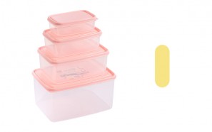 ظروف فریزری 4 تکه Kara Box تک پلاستیک