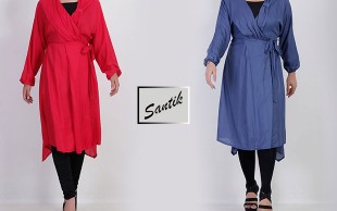 مانتو یقه پاپیونی  SANTIK