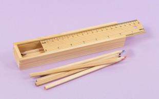 مداد رنگی جعبه چوبی