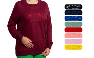 بلوز آستین بلند طرح Los Angles