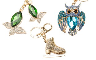 آویز کلید کریستالی Bird