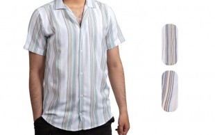 پیراهن مردانه کنفی طرح BURBERRY