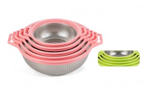 آبکش استیل دور پلاستیک