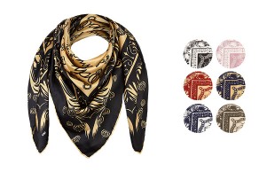 روسری ساتن دست دوز SiNEM