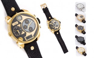 ساعت مچی چهار زمانه طرح Diesel