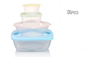 ظرف چهارتکه مربع Tapco