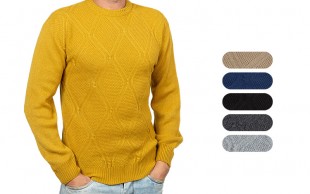 پلیور بافت یقه گرد مردانه