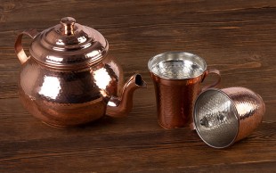 انواع ظروف مسی چکش کاری شده