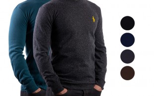 پلیور بافت یقه گرد مردانه POLO