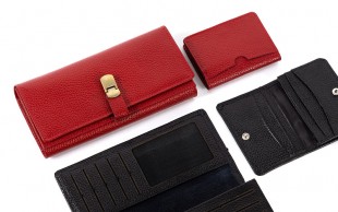 ست کیف پول و جاکارتی زنانه چرم