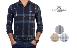 پیراهن مردانه Burberry سری Button Collar