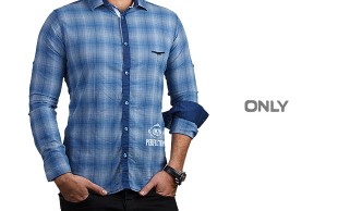 پیراهن مردانه چهارخانه ONLY