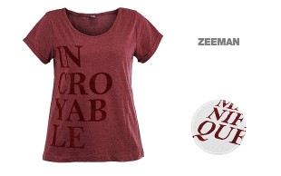 تیشرت آستین کوتاه زنانه zeeman