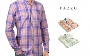 پیراهن مردانه چهارخانه PAZZO