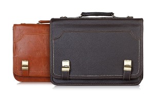 کیف اداری چرمی دو قفل