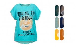 تاپ جلو نخی طرح فنجان و قهوه کد14325