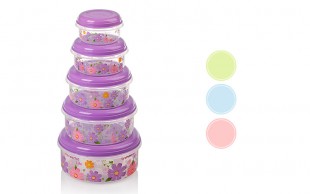 ظرف 5 تکه درب دار Rosy