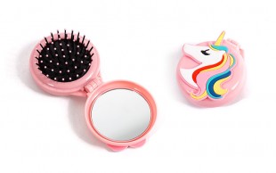 آینه جیبی و شانه یونیکورن