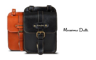 کیف دست دوز چرم طرح Massimo Dutti