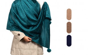 شال مخمل منگوله دار