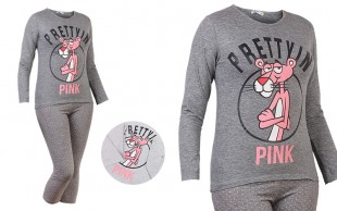 ست بلوز و برمودا پلنگ صورتی