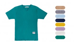 تیشرت مردانه یقه کوبایی جیب دار