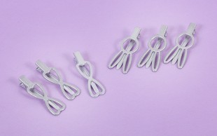 گیره مو زنانه نقره ای