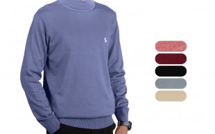 پلیور یقه گرد مردانه طرح POLO