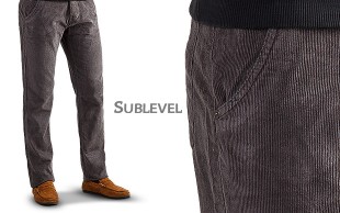 شلوار مردانه مخمل کبریتی SUBLEVEL