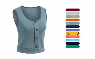 تاپ نیم تنه دکمه دار