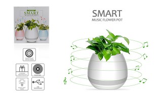 اسپیکر بلوتوث و گلدان موزیکال SMART