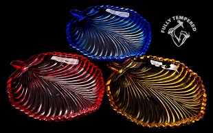 بشقاب طرح برگ FULLY TEMPERED