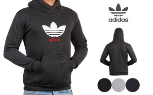 سویشرت کلاه دار طرح adidas