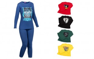 تیشرت شلوارک زنانه طرح دار