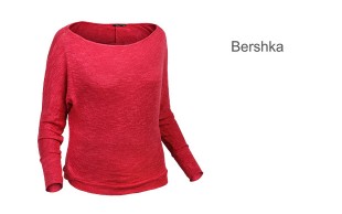 بلوز بافت زنانه طرح Bershka