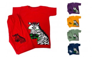 ست تیشرت شلوارک پسرانه Zebra