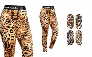 شلوار مخمل پلنگی