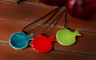 گردنبند انار سفالی