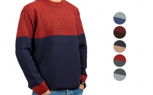 پلیور دو رنگ مردانه