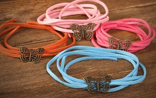 دستبند پلاک دار Butterfly