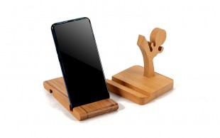 استند موبایل چوبی