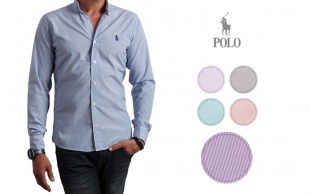 پیراهن راه راه مردانه طرح Polo Ralph Lauren