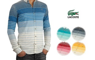 پیراهن راه راه مردانه LACOSTE