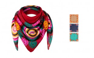 روسری نخی طرح دار زنانه