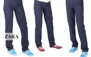 شلوار طرح جین زنانه Zara
