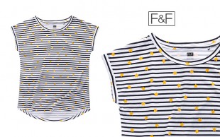 تیشرت زنانه آستین کوتاه F&F