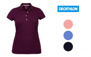 پولوشرت آستین کوتاه زنانه Decathlon
