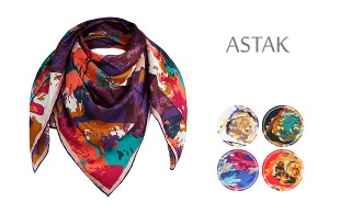 روسری ساتن ابریشم ASTAK