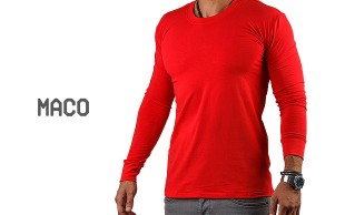 تیشرت آستین بلند مردانه MACO