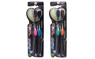 پکیج دو عددی مسواک زغالی Sanfeng